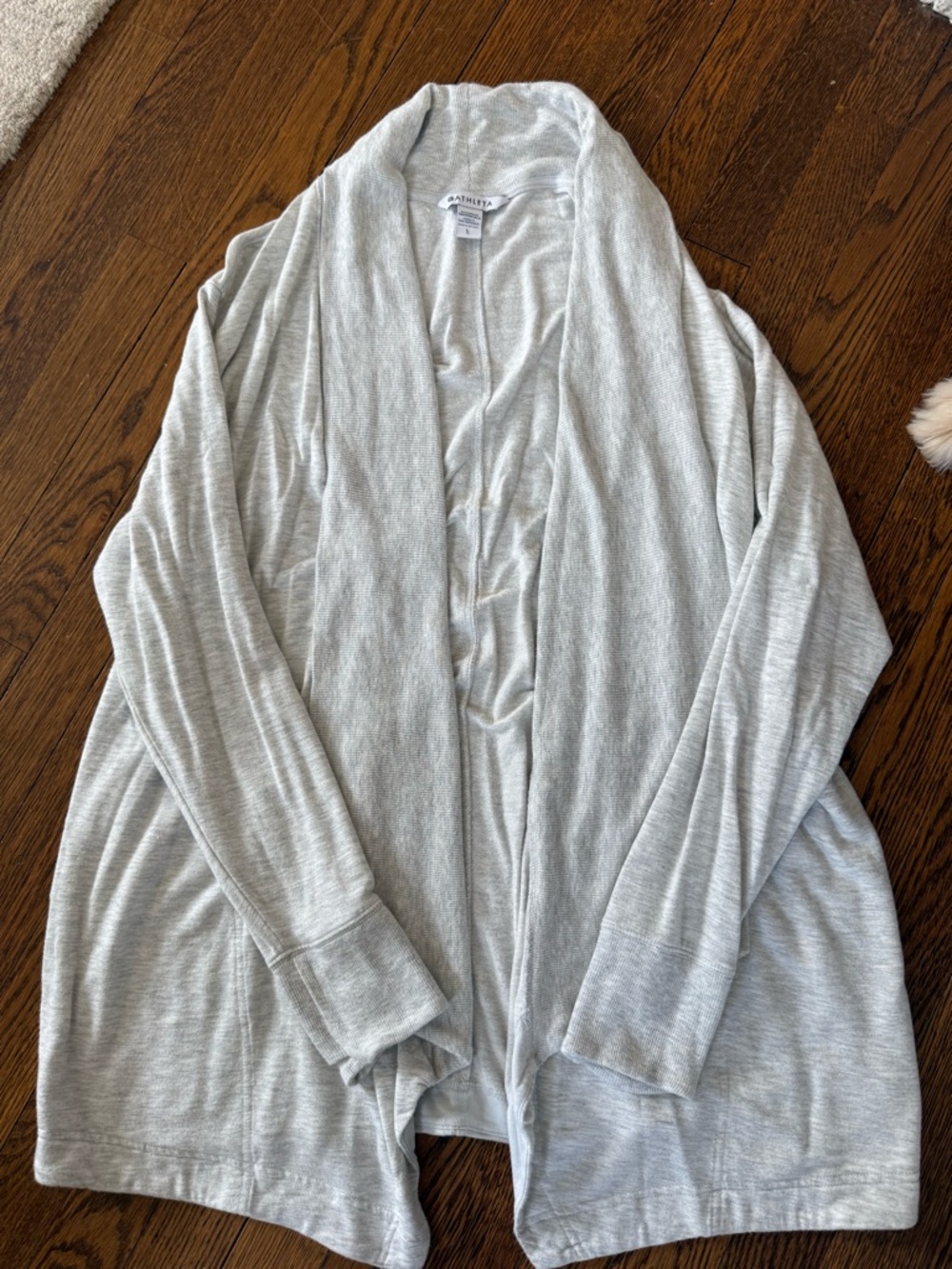 Athleta Pranayama Restore wrap light gray heather size L